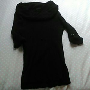 Black turtle neck sweater